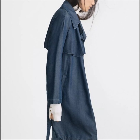 Zara Jackets & Blazers - ZARA | Denim Trench